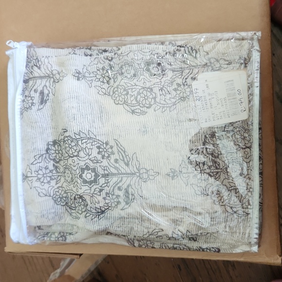 Pottery Barn Other - Pottery Barn Paisley Printed sheer curtain